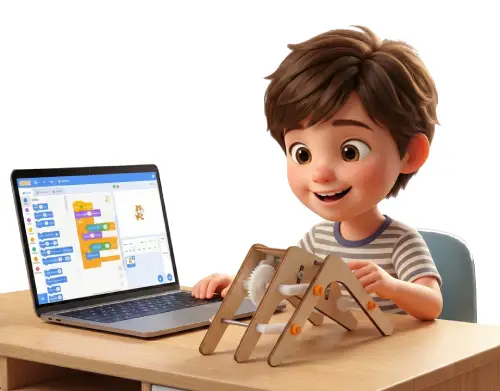 Anak belajar robotik saat Holiday Class